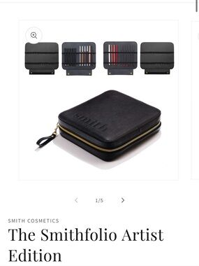 The smithfolio leather makeup case for pencils and brushes